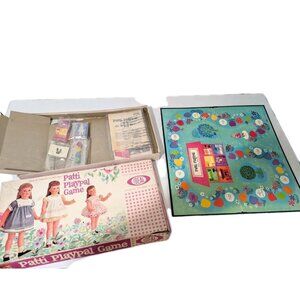 Vintage  1961 IDEAL Patti Playpal Board Game w/Pieces Instructions & Box READ
